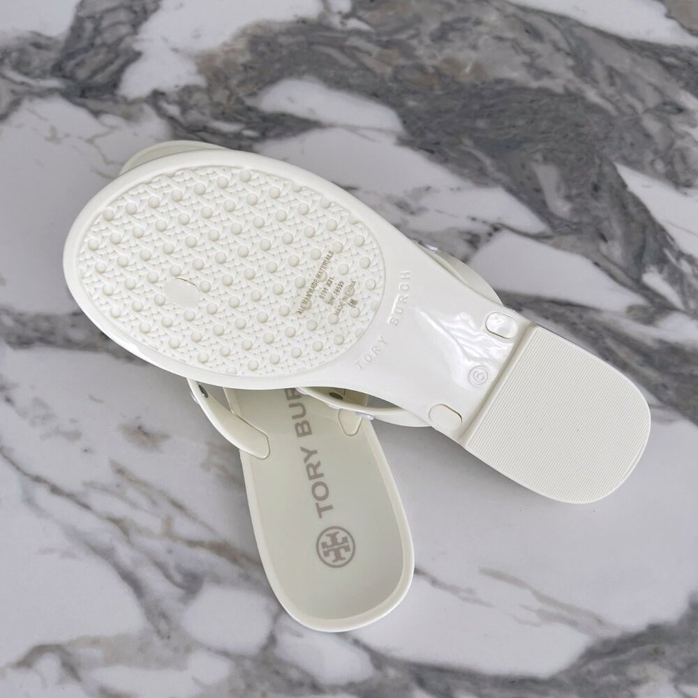 NWT - Tory Burch Studded Jelly Flip Flop - New Ivory🤍 - Picture 5 of 6